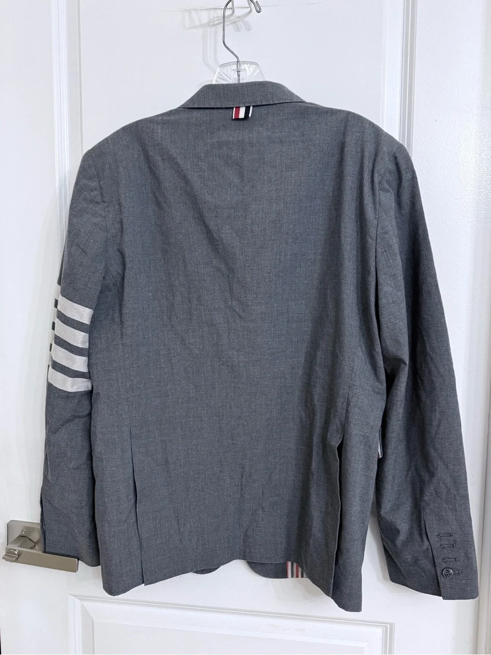 THOM BROWNE Dark Grey Cotton Blazer